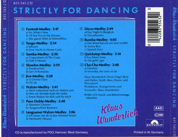 Klaus Wunderlich : Strictly For Dancing (CD, Album)