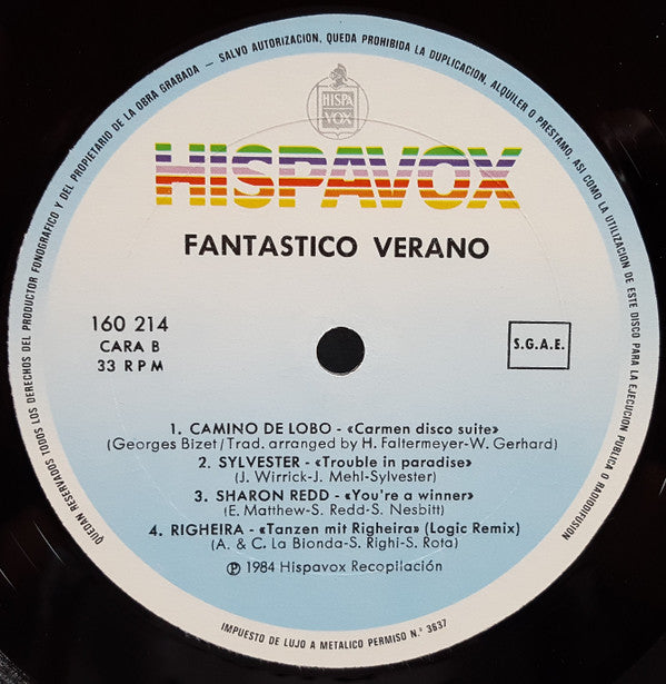 Various : Fantastico Verano (LP, Comp)