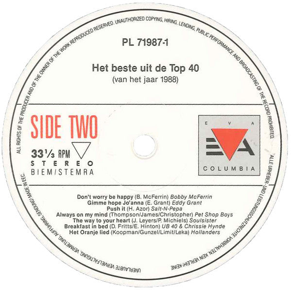Various : Het Beste Uit De Top 40 Van 't Jaar 1988 (2xLP, Comp)