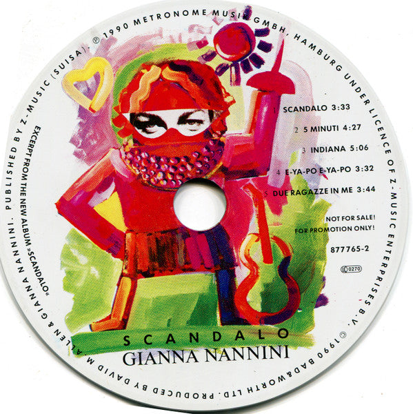 Gianna Nannini : Excerpt From The Album "Scandalo" (CD, Promo, Smplr)