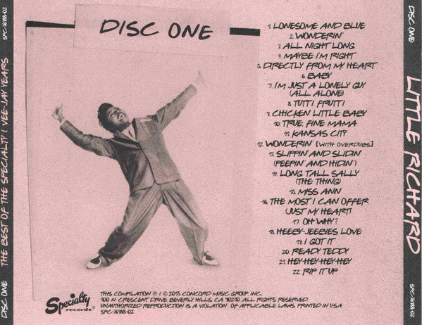 Little Richard : Directly From My Heart: The Best Of The Specialty & Vee-Jay Years (3xCD, Comp)