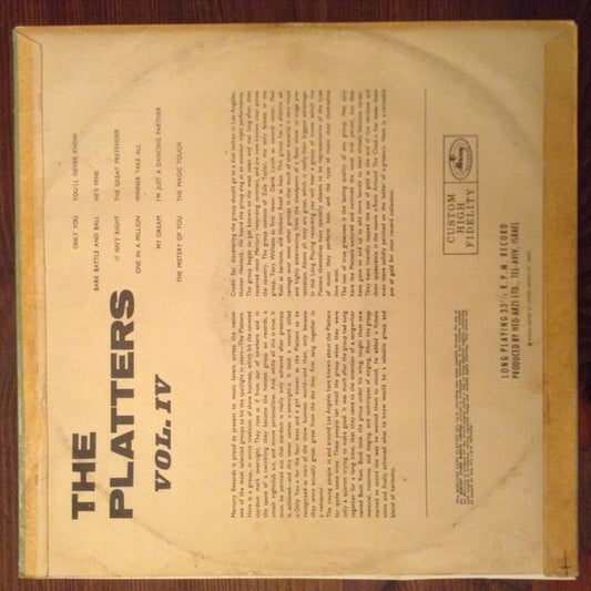 The Platters : The Platters Volume IV (LP)