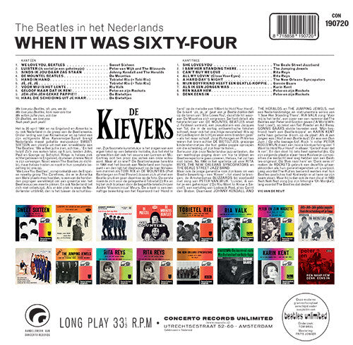 Various : De Kievers - When It Was Sixty-Four (LP, Comp, Mono, Ltd, Num)