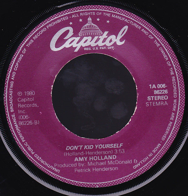 Amy Holland : How Do I Survive (7")