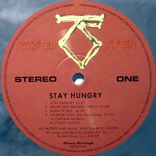 Twisted Sister : Stay Hungry (LP, Album, Ltd, Num, RE, Bla)