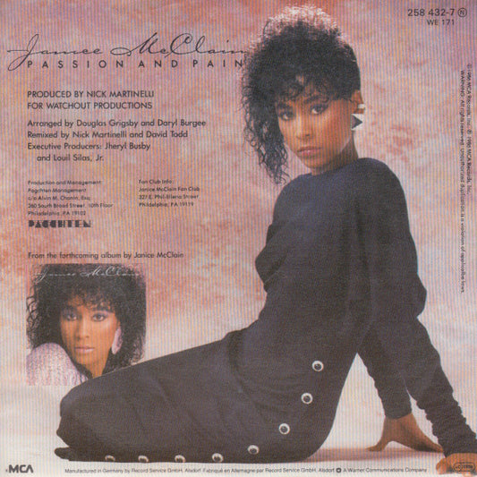 Janice McClain : Passion And Pain (7")
