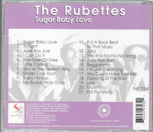 The Rubettes : Sugar Baby Love (CD, Comp)
