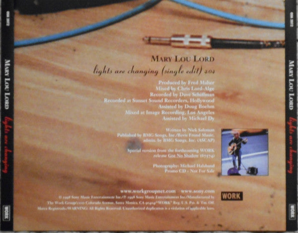 Mary Lou Lord : Lights Are Changing (CD, Single, Promo)