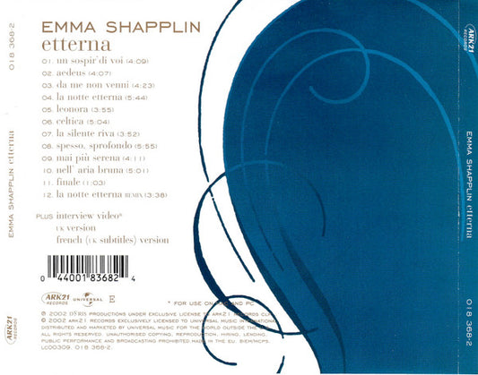 Emma Shapplin : Etterna (CD, Album, Enh)