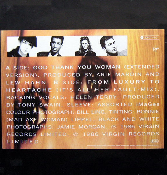 Culture Club : God Thank You Woman (12", Single, MP)