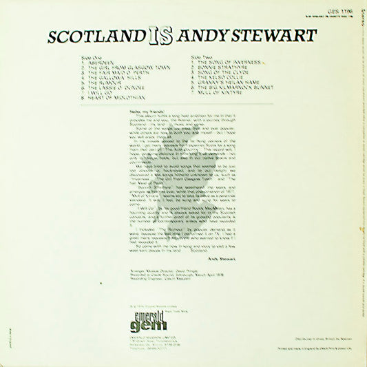 Andy Stewart : Scotland Is Andy Stewart (LP)