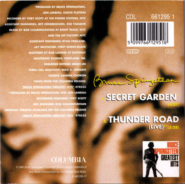 Bruce Springsteen : Secret Garden (CD, Single)