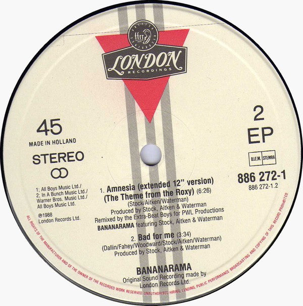 Bananarama : I Want You Back (12", EP)