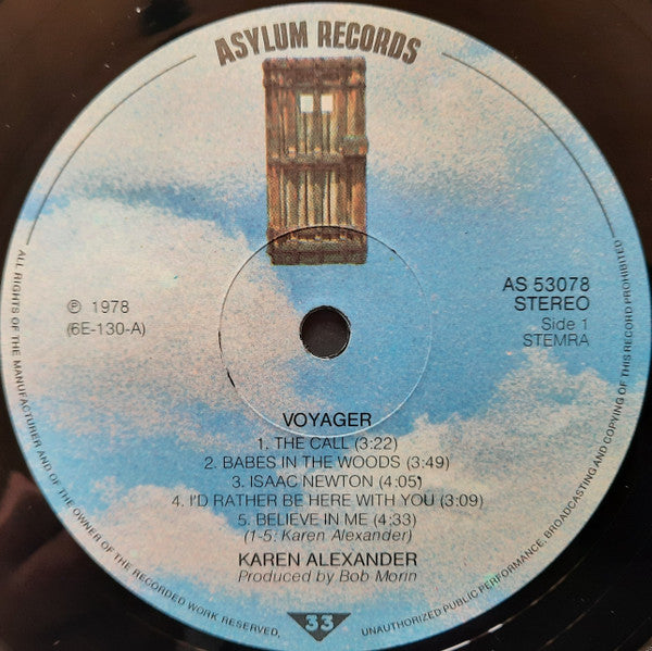 Karen Alexander : Voyager (LP, Album)