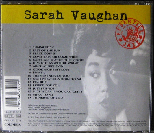 Sarah Vaughan : Sarah Vaughan (CD, Comp, RE)