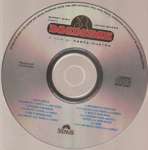 Anu Malik : Baadshah (CD)