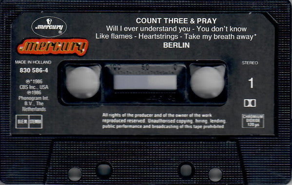 Berlin : Count Three & Pray (Cass, Album)