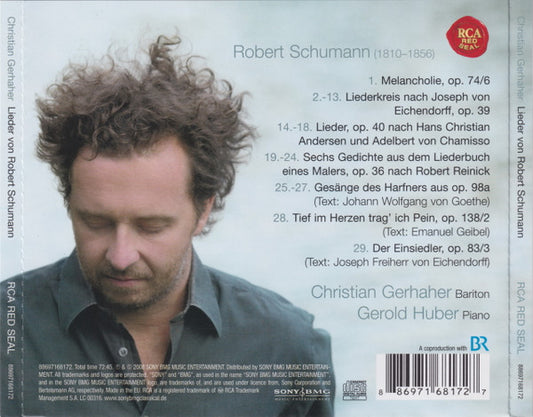 Christian Gerhaher, Robert Schumann, Gerold Huber : Melancholie (Lieder Von Robert Schumann) (CD)