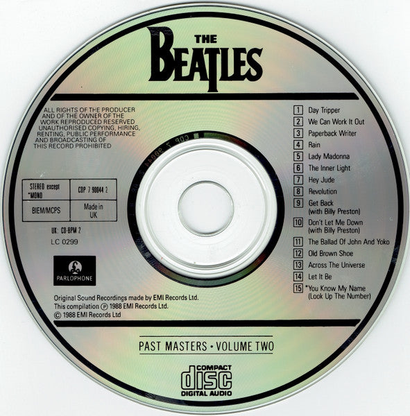 The Beatles : Past Masters • Volume Two (CD, Comp)