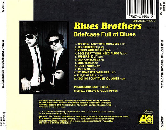 The Blues Brothers : Briefcase Full Of Blues (CD, Album, RE)