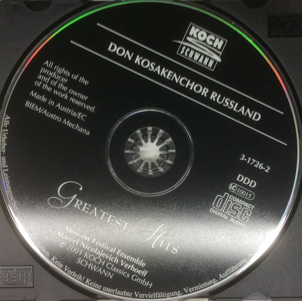 Don Kosaken-Chor, Moscow Festival Ensemble : Greatest HIts (CD, Album, Comp)