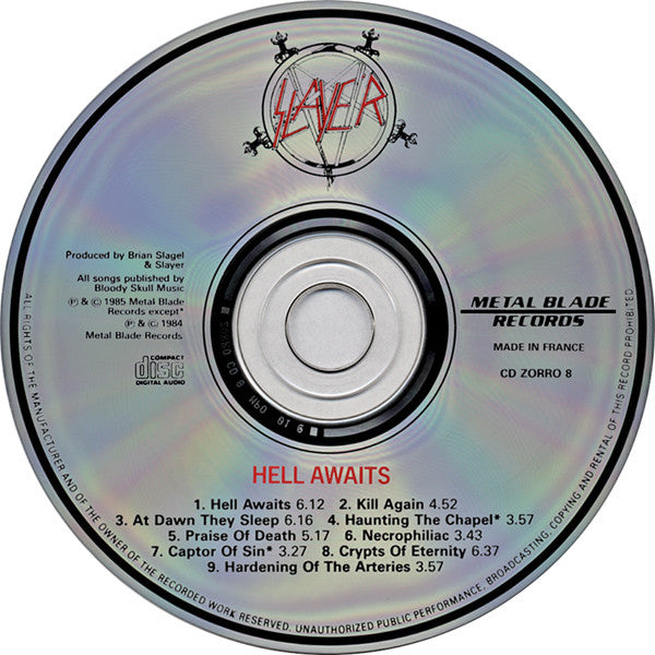 Slayer : Hell Awaits (CD, Album, RE)