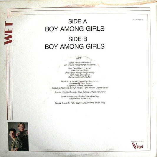 Wet : Boy Among Girls (12")