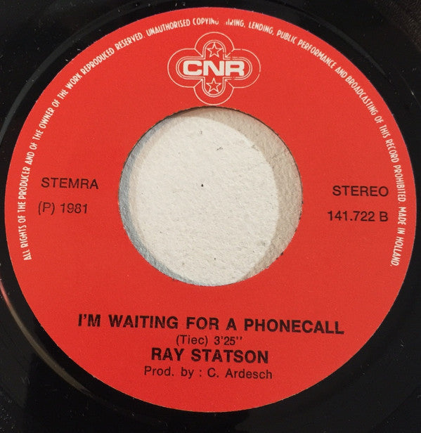 Ray Statson : I'm A Happy Man (7", Single)