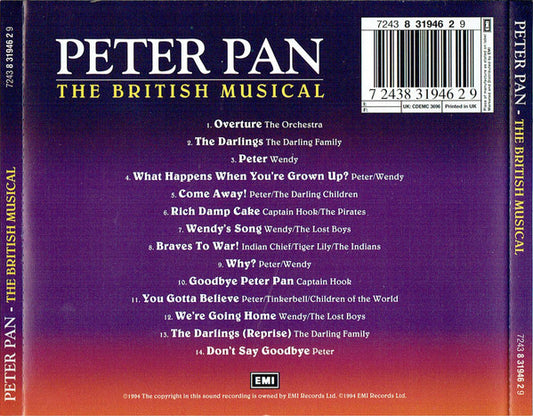 Elly Mercer, Ron Moody, Nicola Stapleton, Piers Chater-Robinson, J. M. Barrie : Peter Pan (The British Musical) (CD)