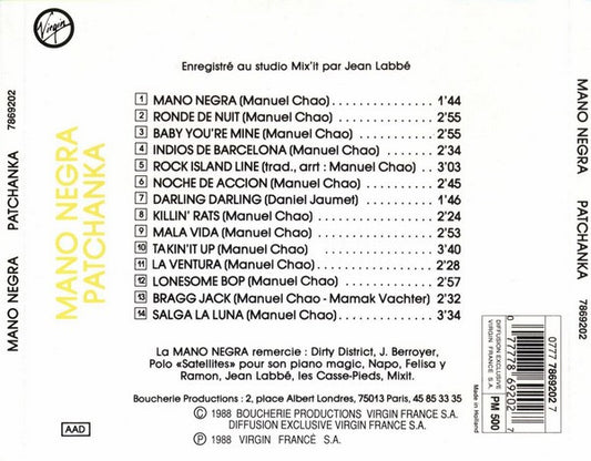 Mano Negra : Patchanka (CD, Album, RE)