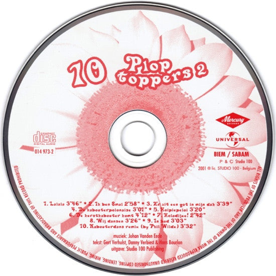 Kabouter Plop : 10 Plop Toppers 2 (CD, Comp)