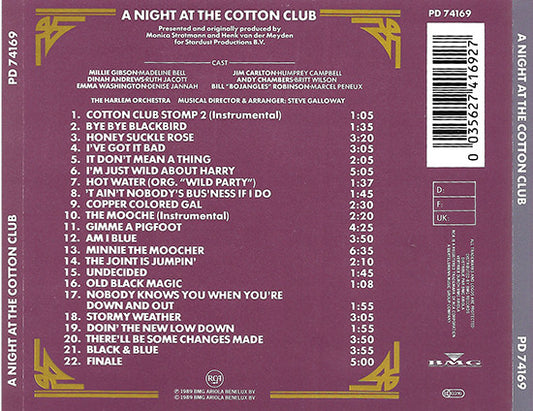 Various : A Night At The Cotton Club (CD, Album)