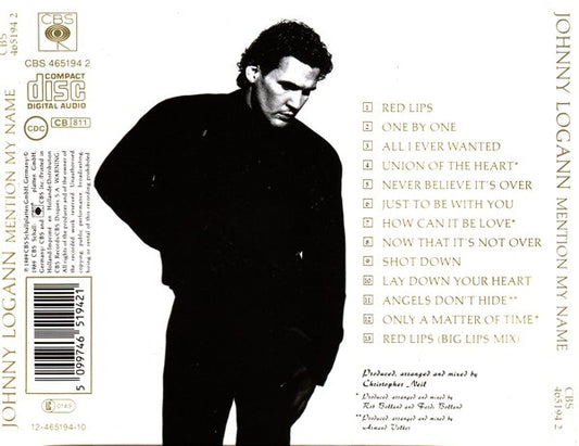 Johnny Logan : Mention My Name (CD, Album)