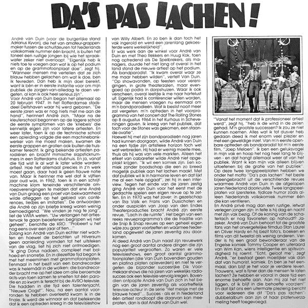 André van Duin : Da's Pas Lachen! (Het Beste Uit De André Van Duin Revues) (2xLP, Comp)