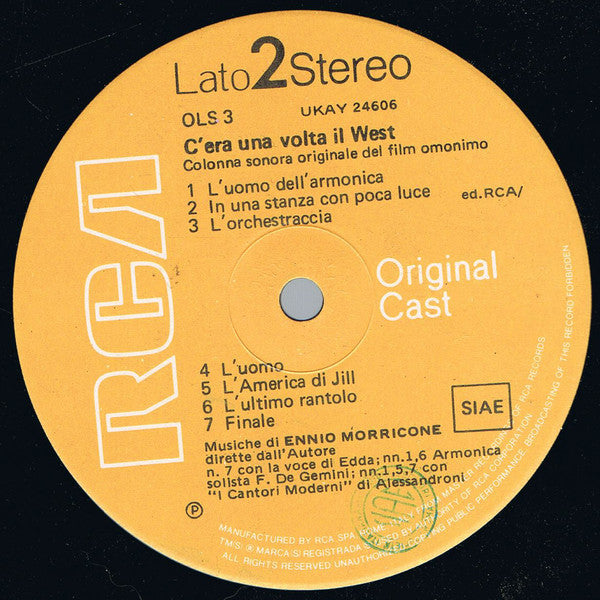 Ennio Morricone : C'Era Una Volta Il West (LP, Album, RE)