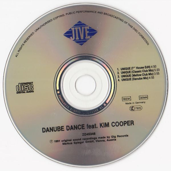 Danube Dance Feat. Kim Cooper : Unique (CD, Maxi)