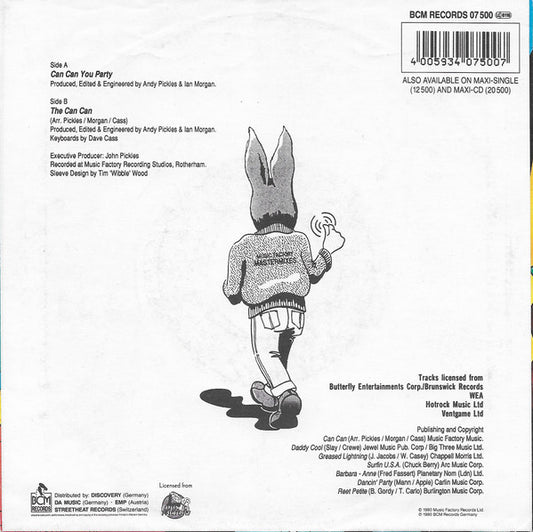 Jive Bunny And The Mastermixers : Can Can You Party (7", Single)