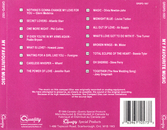 Various : My Favourite Music (CD, Comp)