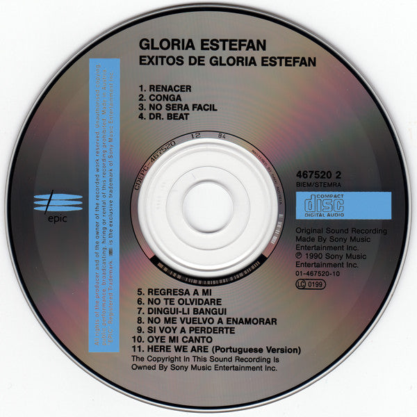 Gloria Estefan : Exitos De Gloria Estefan (CD, Comp, RE)