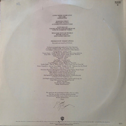 George Benson : Livin' Inside Your Love (2xLP, Album, Gat)
