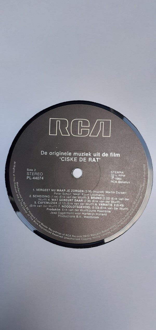 Various : Ciske De Rat (LP, Album)
