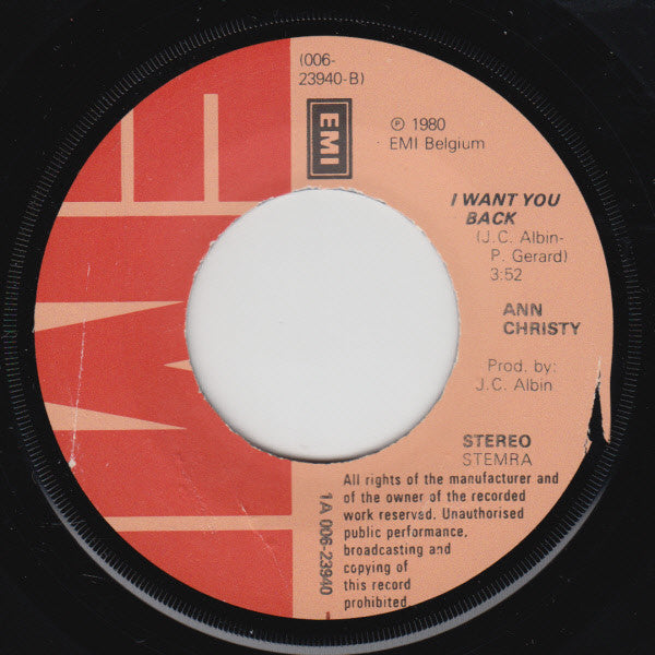 Ann Christy : Made For Love (7", Single)