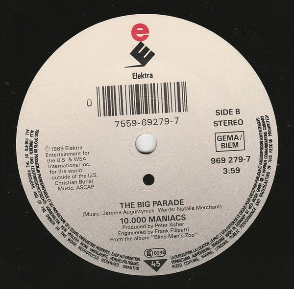 10.000 Maniacs* : Eat For Two (7", Single)