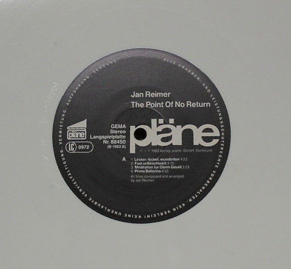 Jan Reimer : The Point Of No Return (LP, Album, Whi)