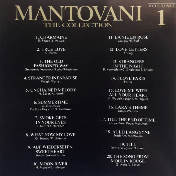 Mantovani And His Orchestra : Mantovani - The Collection Volume 1 (CD, Comp)