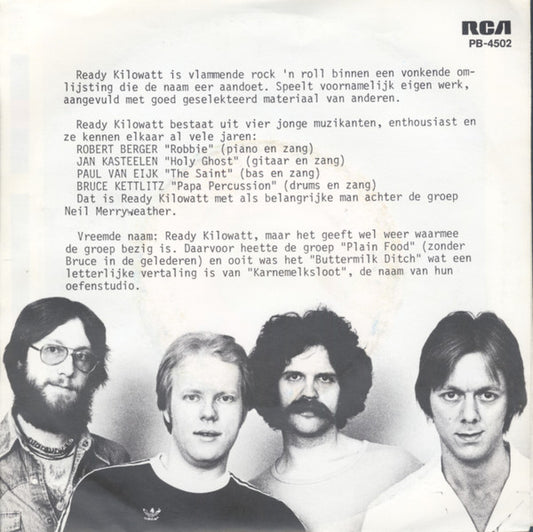 Ready Kilowatt : Mean Streets (7", Single)