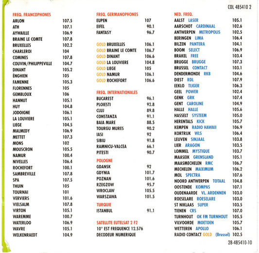 Various : Radio Contact Top 15 (86-87) (2xCD, Comp)