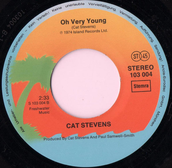 Cat Stevens : Morning Has Broken / Oh Very Young (7", Single)