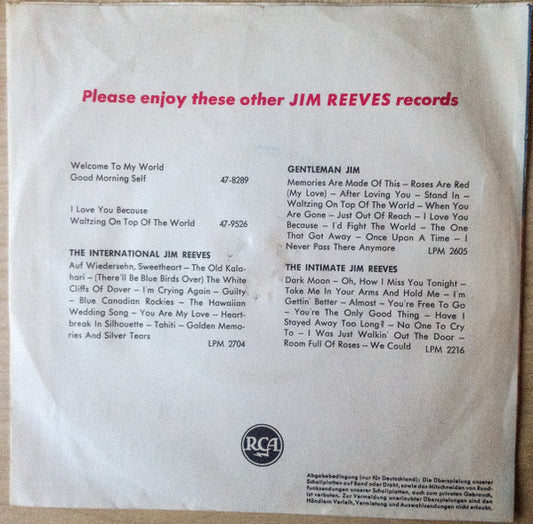 Jim Reeves : Whispering Hope (7", Single)