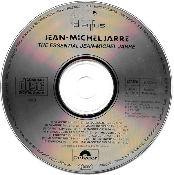 Jean-Michel Jarre : The Essential Jean-Michel Jarre (CD, Comp, RE)